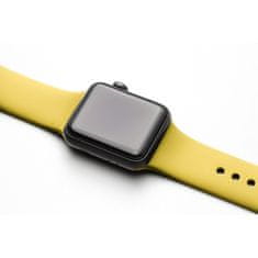 BB-Shop Szilikon szíj Apple Watch sárga 1 2 3 4 5 6 7 7 8 9 SE 42, 44, 45, 49mm-es órához