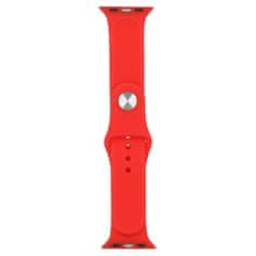 BB-Shop Szilikon szíj az Apple Watch piros 1 2 3 4 5 6 7 8 9 SE 38, 40, 41 mm-es órájára
