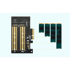 Ugreen PCIe 3.0 x4 az M.2 M-Key + M.2 B-Key adapterhez (70504) (UG70504)