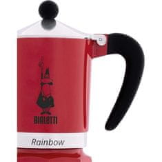 BIALETTI Rainbow 6 személyes piros kotyogós kávéfőző