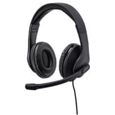 Hama 00139924 HS-USB300 Vezetékes 2.0 Fejhallgató Fekete