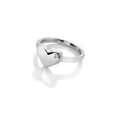 Hot Diamonds Romantikus ezüst gyűrű gyémánttal Desire DR274 (Kerület 50 mm)