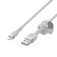 Belkin BOOST CHARGE PRO Flex USB-A - Lightning kábel 1m fehér (CAA010bt1MWH) (CAA010bt1MWH)