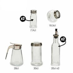 Northix 7 darabos üveg fűszerkészlet a konyhába 