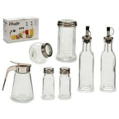 Northix 7 darabos üveg fűszerkészlet a konyhába 