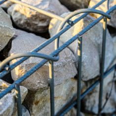 Wiltec Hálós kosár - gabion kő kerítés 100x30x30cm