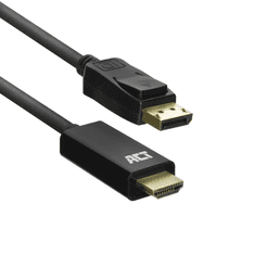 ACT DisplayPort - HDMI adapter kábel 1,8m fekete (AC7550) (AC7550)