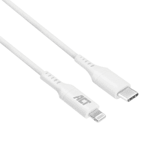 ACT USB-C - Lightning adat- és töltőkábel 2m fehér (AC3015) (AC3015)