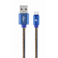 Gembird Premium USB Type-C - USB-A kábel 2m kék (CC-USB2J-AMCM-2M-BL) (CC-USB2J-AMCM-2M-BL)