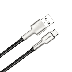 ColorWay USB-A - Type-C kábel 1m fekete (CW-CBUC046-BK) (CW-CBUC046-BK)