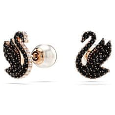 Swarovski Ikonikus fülbevaló fekete kristályokkal Swan 5684608