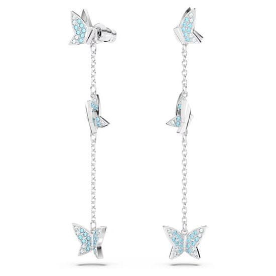 Swarovski Játékos pillangó fülbevaló 2 az 1-ben kristályokkal Lilia 5662182