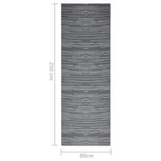 Vidaxl antracitszürke PP kültéri szőnyeg 80 x 250 cm 317021