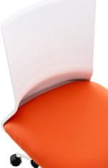 BHM Germany Apolda irodai szék, műbőr, narancssárga