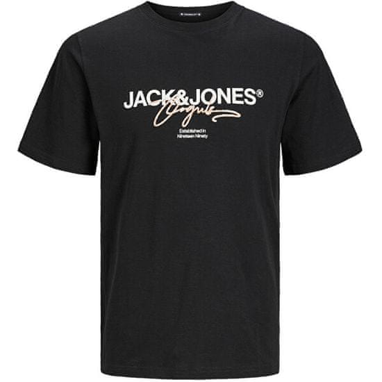 Jack&Jones Férfi póló JORARUBA Standard Fit 12255452 Black