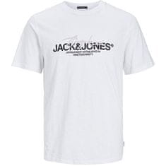 Jack&Jones Férfi póló JORARUBA Standard Fit 12255452 Bright White (Méret XXL)