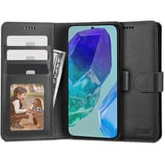 Tech-protect Wallet könyv tok Samsung Galaxy M55 5G, fekete