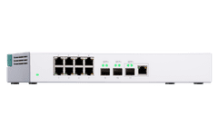 QNAP switch QSW-308-1C (8x Gigabit port + 3x 10G SFP+ port + 1x 10G RJ-45 kombinált port)