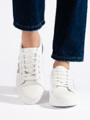 Amiatex Női tornacipő 107981 + Nőin zokni Gatta Calzino Strech, fehér, 38