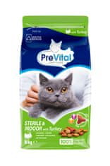 PreVital Indoor száraz eledel sterilizált macskáknak pulyka, 8 kg