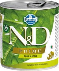 N&D PRIME kutyakonzervatívok. Vaddisznó és alma 285 g