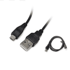 Iris USB-A - MicroUSB kábel 2m fekete (CX-105) (CX-105)