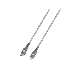 Skross USBC-TO-LIGHT-200-STEEL USB Type-C apa - Lightning apa Adat és töltőkábel - Szürke (2m) (USBC-TO-LIGHT-200-STEEL)