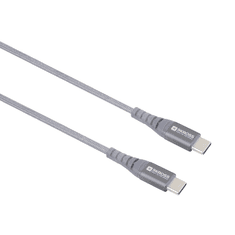 Skross USBC-TO-LIGHT-200-STEEL USB Type-C apa - USB Type-C apa Adat és töltőkábel - Szürke (1.2m) (USBC-TO-USBC-120-STEEL)