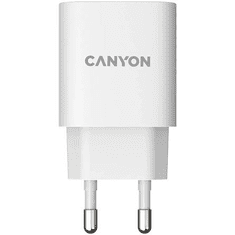 Canyon H-20-04 USB-A - USB-C hálózati töltő 20W fehér (CNE-CHA20W04) (CNE-CHA20W04)