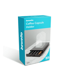 bewello Nespresso fém kávékapszula tartó 50db-os matt fekete (BW1000) (BW1000)