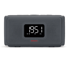 AIWA CRU-80BT Bluetooth Stereo Portable Speaker with FM Radio, Alarm Clock, Black EU (CRU-80BT-BLK)