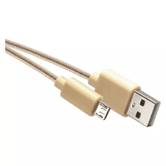 EMOS SM7006Y USB-A 2.0 - microUSB-B 2.0 töltő- és adatkábel 1m aranyszínű (SM7006Y)