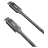YCU C101 SR USB-C - USB-C adat-, és töltőkábel 2m ezüst (YCU C102 SR)