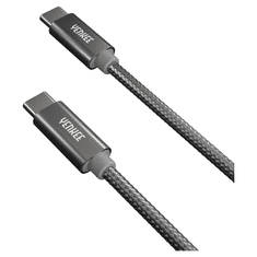 Yenkee YCU C101 SR USB-C - USB-C adat-, és töltőkábel 2m ezüst (YCU C102 SR)