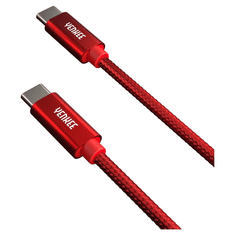 Yenkee YCU C101 RD USB-C - USB-C adat-, és töltőkábel 1m piros (YCU C101 RD)