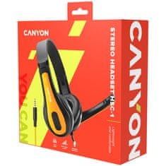 Canyon CNS-CHSC1BY HSC-1 PC Vezetékes 2.0 Fejhallgató Fekete-sárga