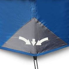 Vidaxl 6 személyes kék gyorskioldó vízálló családi sátor 94296