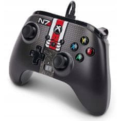 Power A  Enhanced Wired, Xbox Series X|S, Xbox One, PC, Mass Effect N7, Vezetékes kontroller