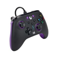 Power A Enhanced Wired, Xbox Series X|S, Xbox One, PC, Purple Hex, Vezetékes kontroller