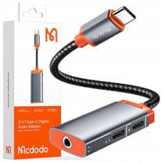 Mcdodo Mcdodo Adapter Usb-C Mini Jack 3.5Mm Adapter Aux Kábel Samsung Dac-Hez