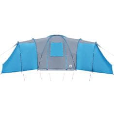 Vidaxl 12 személyes kék vízálló kupolás családi sátor 94347