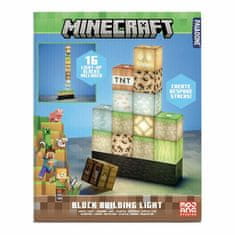 Paladone Minecraft: Block Building Light, Kombinálható, Vezetékes, Gamer, Asztali lámpa