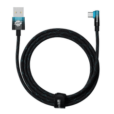 BASEUS Elbow USB to USB-C kábel 100W 2m kék fekete (CAVP000521) (CAVP000521)