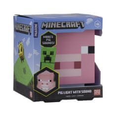 Paladone Minecraft: Pig, 11 cm (4"), Hang, USB, Elemes, Vezeték nélküli, Éjszakai fény