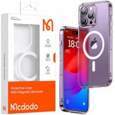 Mcdodo Mcdodo Mágneses Tok Átlátszó Tok Megerősített Magsafe Iphone 15 Pro Max Fekete