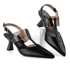 Hispanitas Női bőr alkalmi cipő HV243369 Black/Humo (Méret 37)