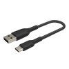 Belkin USB-C kábel, 15cm, Fekete - tartós
