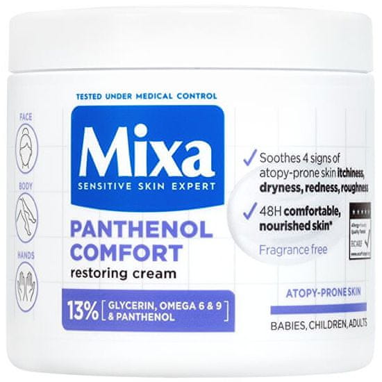 Mixa Regeneráló testápoló atópiára hajlamos bőrre Panthenol Comfort (Restoring Cream) 400 ml