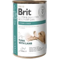 Brit Veterinary Diets Dog Cons. Gluténmentes és gabonamentes Sterilizált 400 g