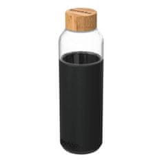 QUOKKA Flow üveg kulacs 660 ml, fekete
